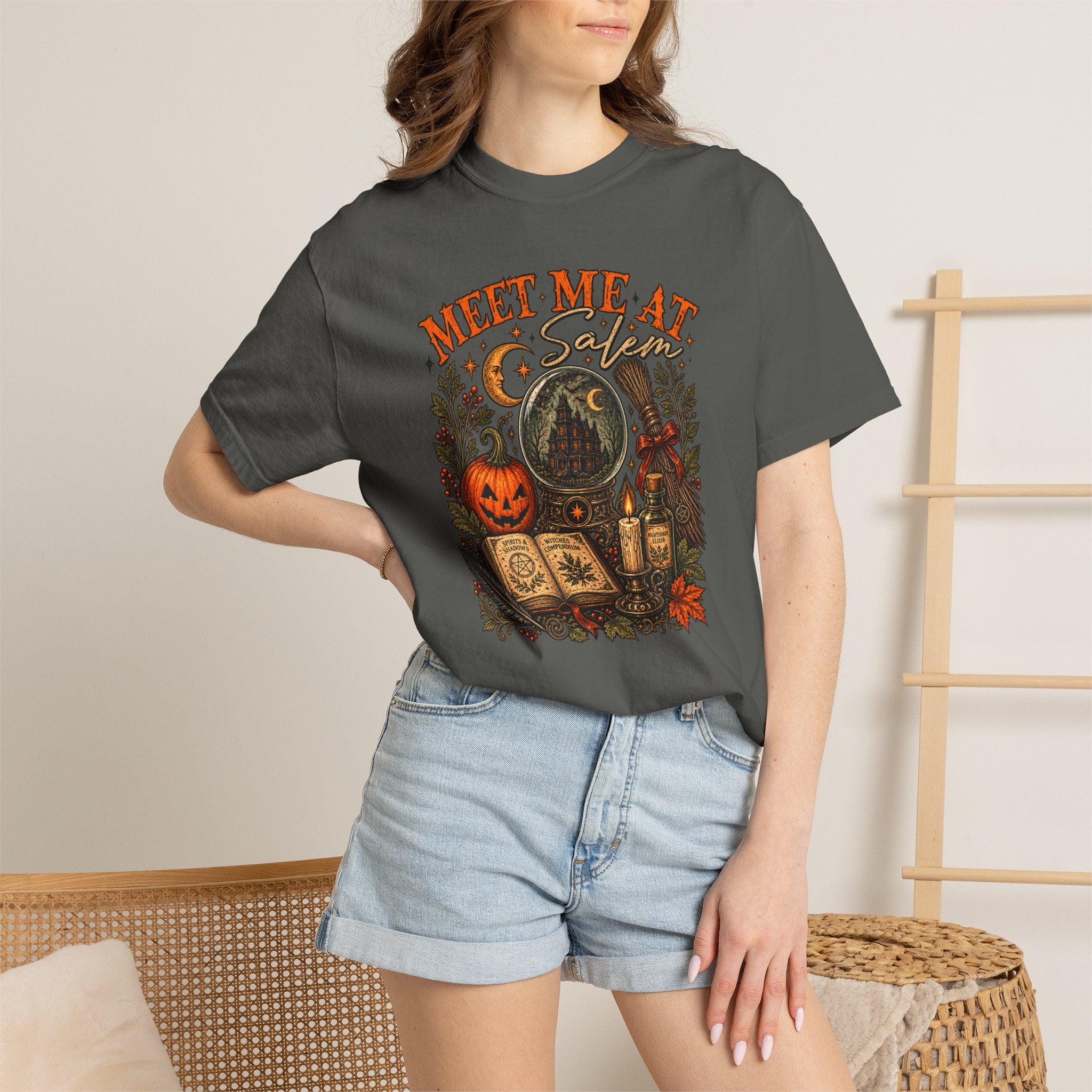 Meet Me at Salem T-Shirt — Halloween Witchcraft Graphic Tee