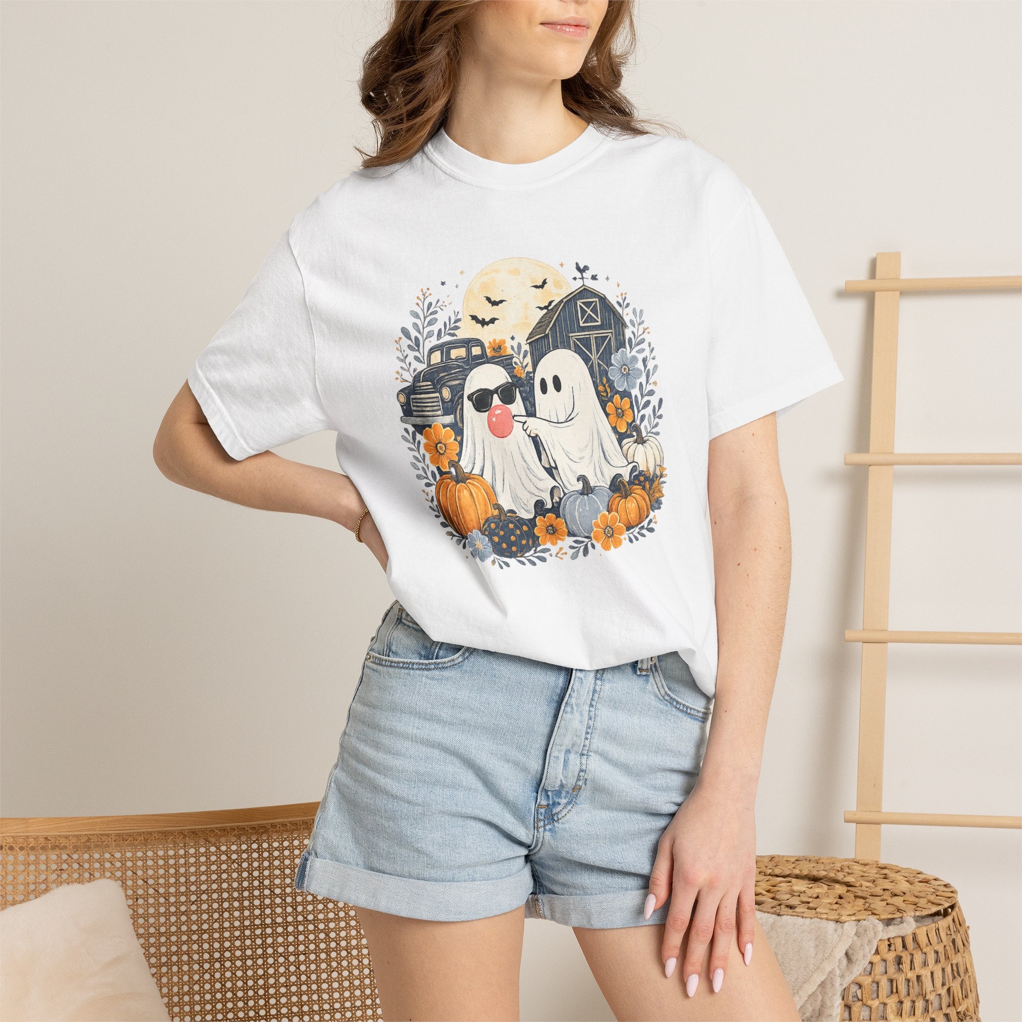 Halloween Ghosts & Pumpkins T-Shirt