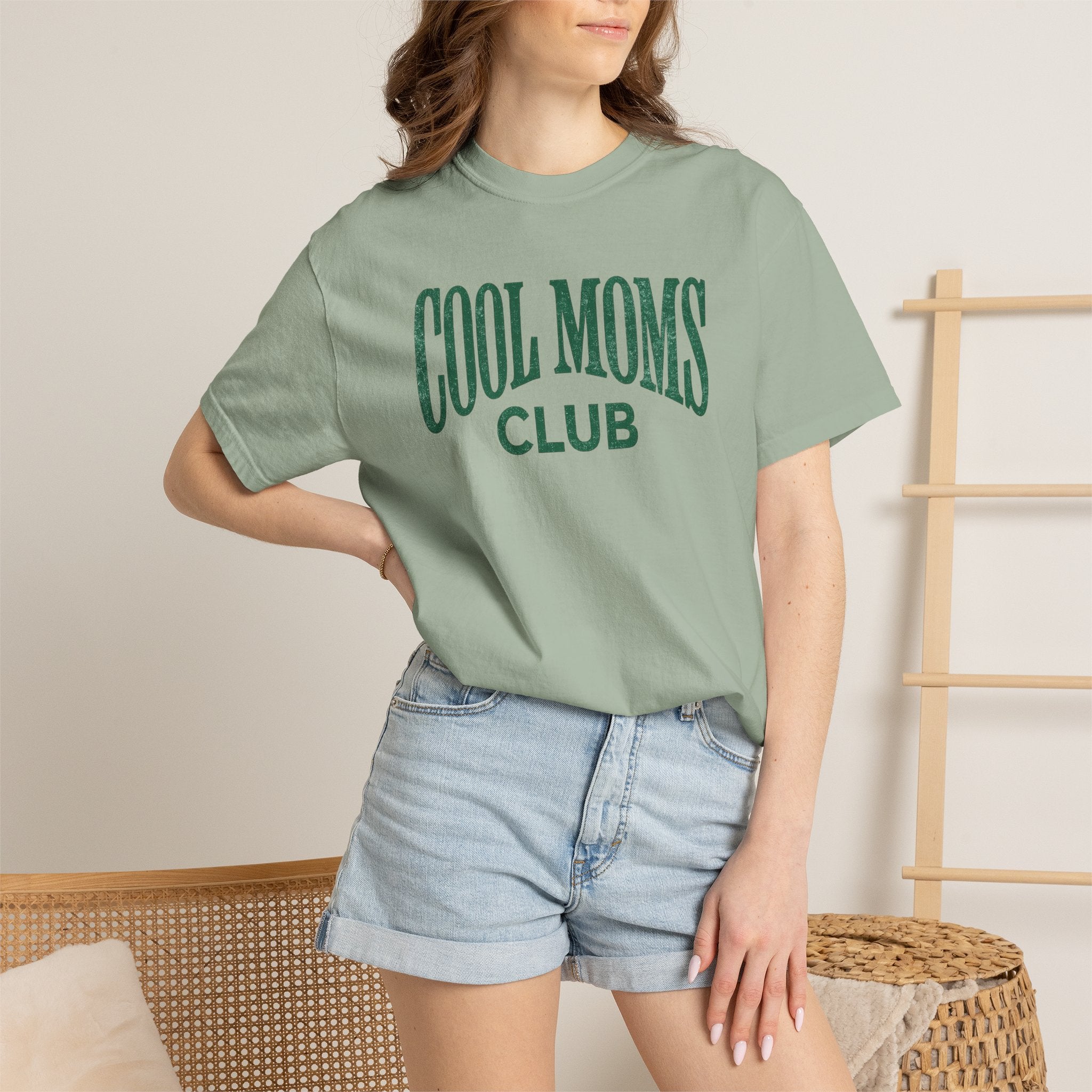 Cool Moms Club T-Shirt — Vintage Collegiate Mom Tee