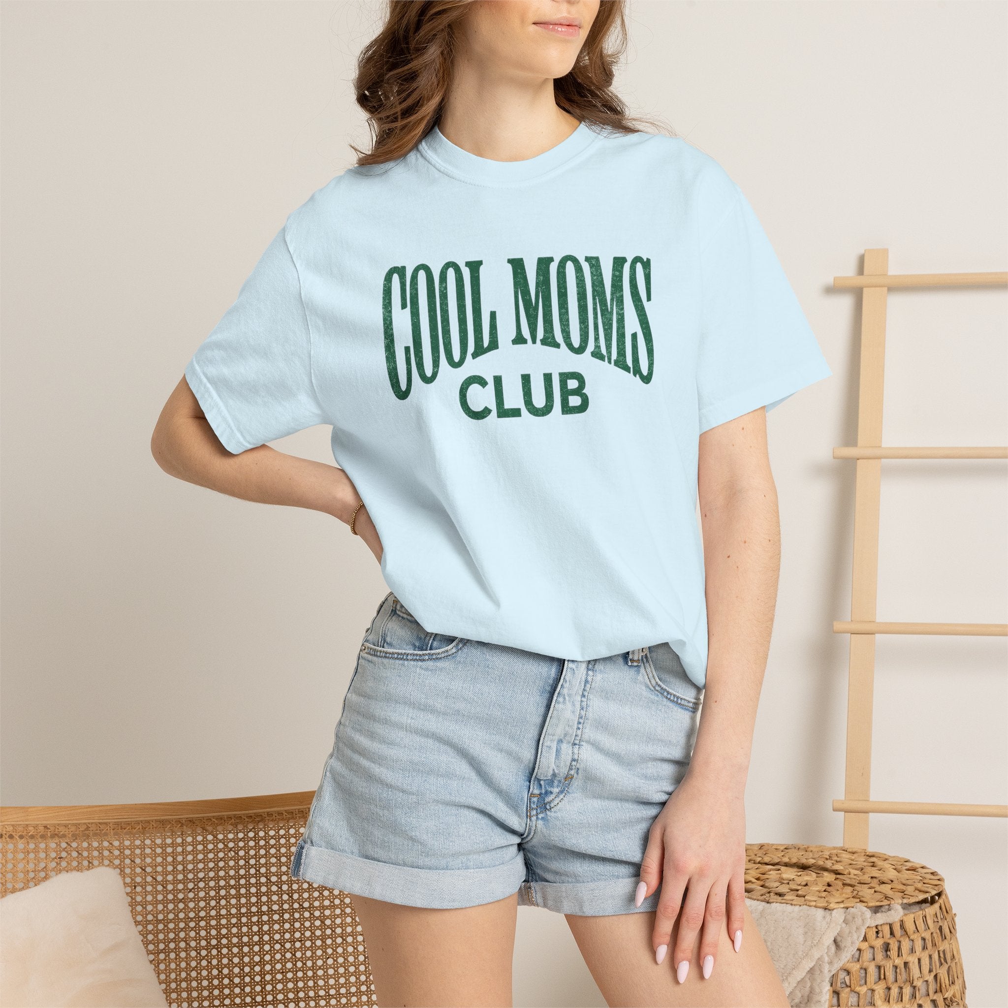 Cool Moms Club T-Shirt — Vintage Collegiate Mom Tee