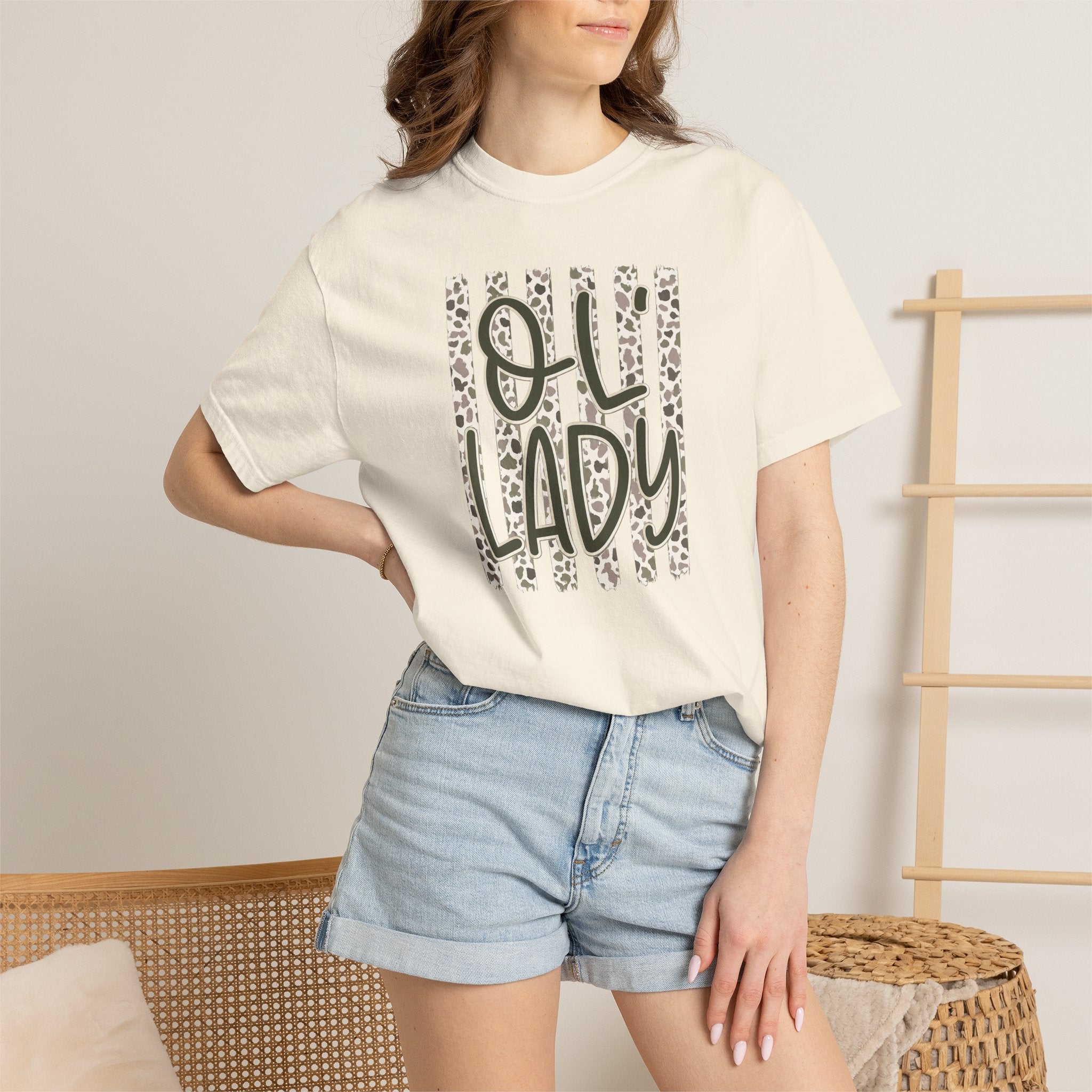 Ol’ Lady Stripe T-Shirt — Vintage Print Graphic Tee