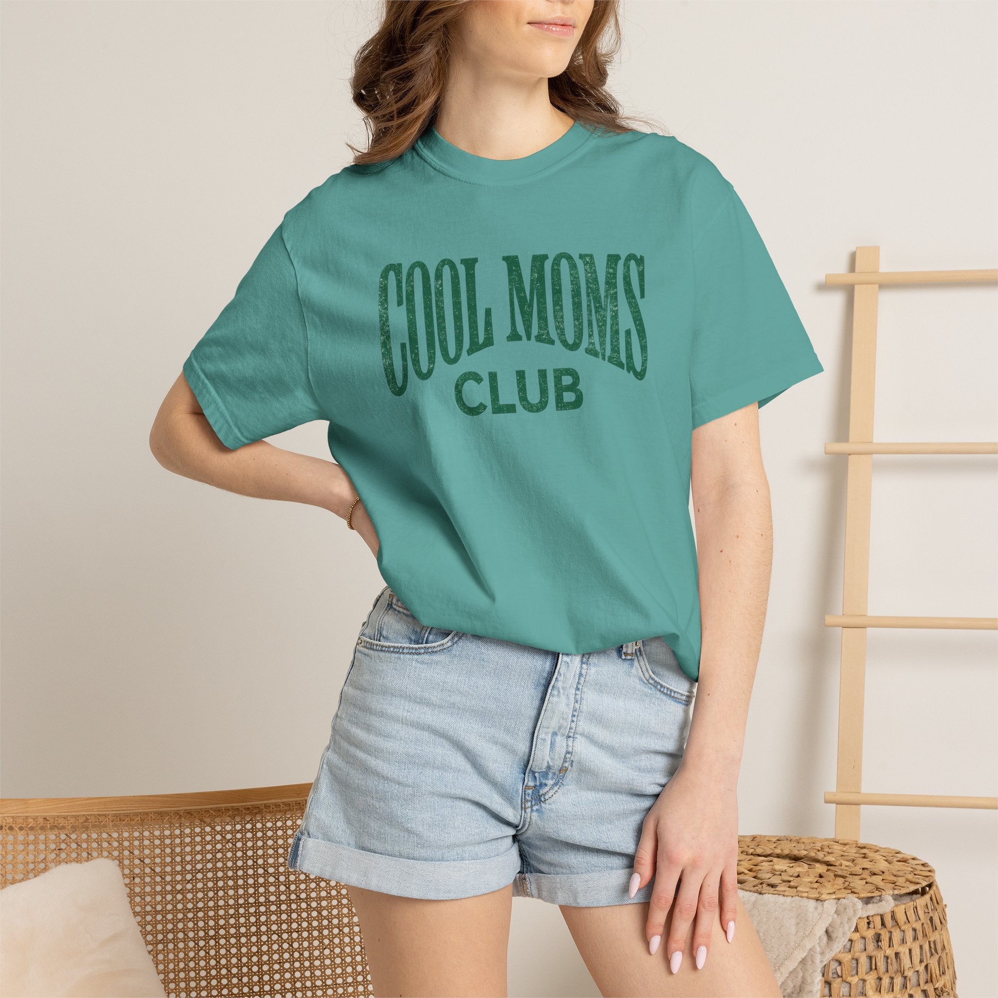 Cool Moms Club T-Shirt — Vintage Collegiate Mom Tee