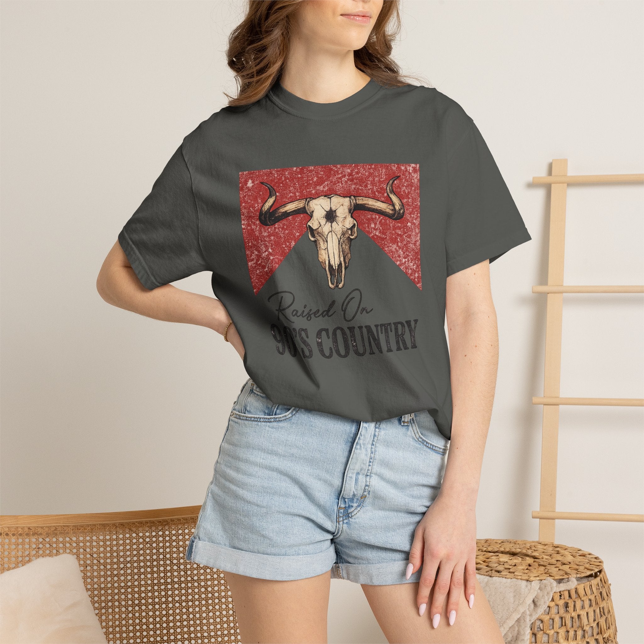 Raised On 90's Country T-Shirt — Vintage Longhorn Country Music Tee