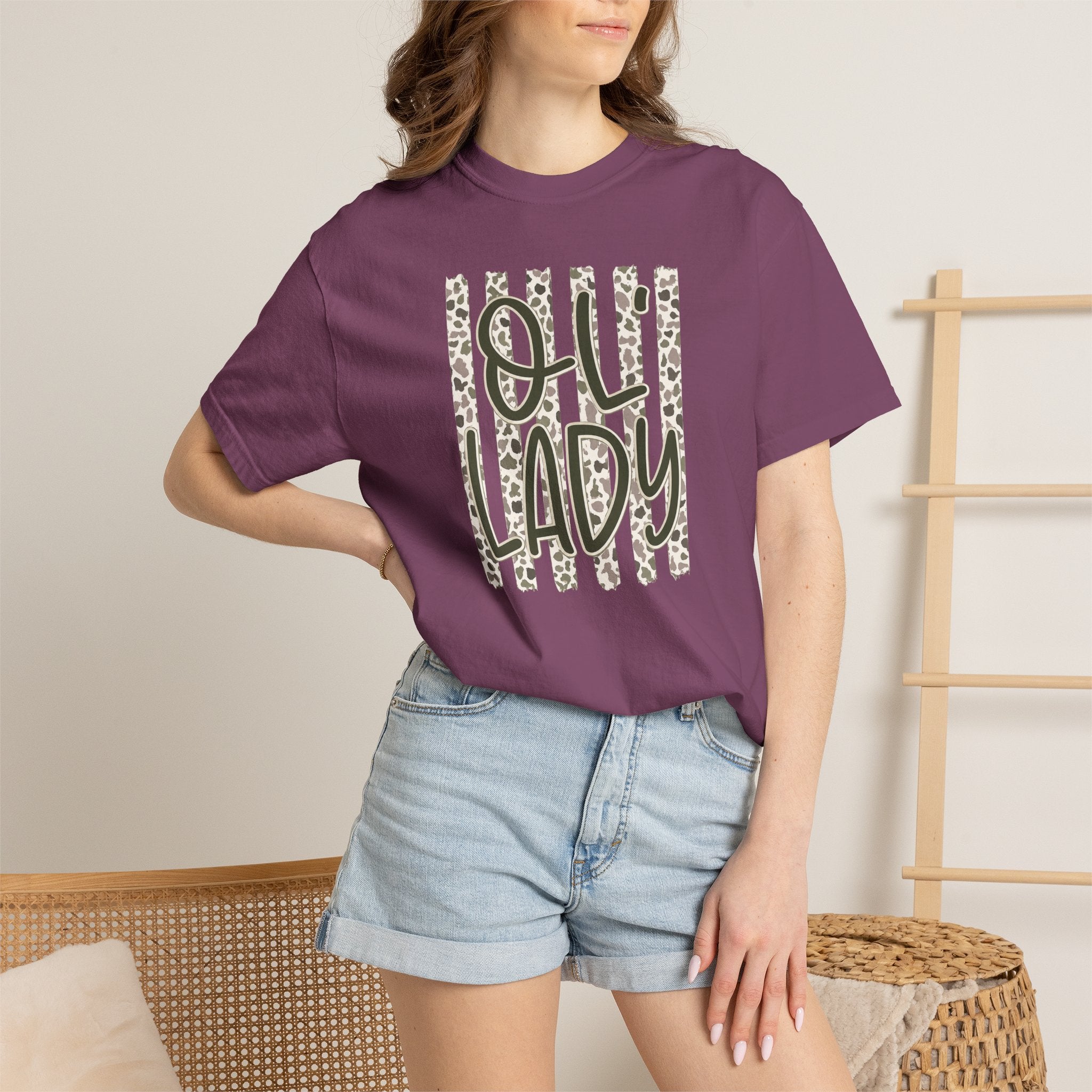 Ol’ Lady Stripe T-Shirt — Vintage Print Graphic Tee