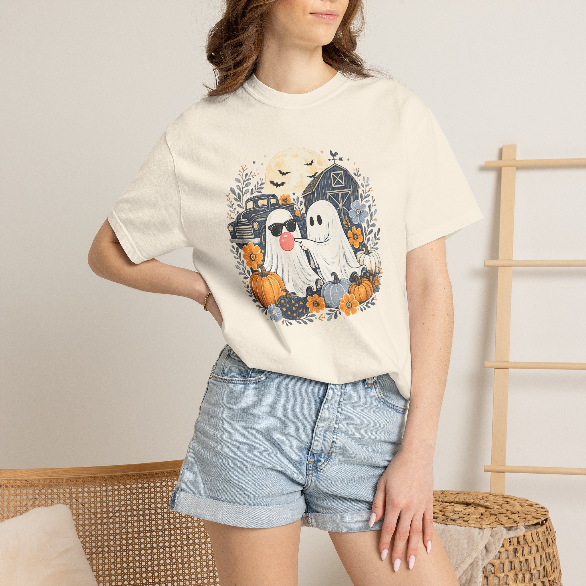 Halloween Ghosts & Pumpkins T-Shirt