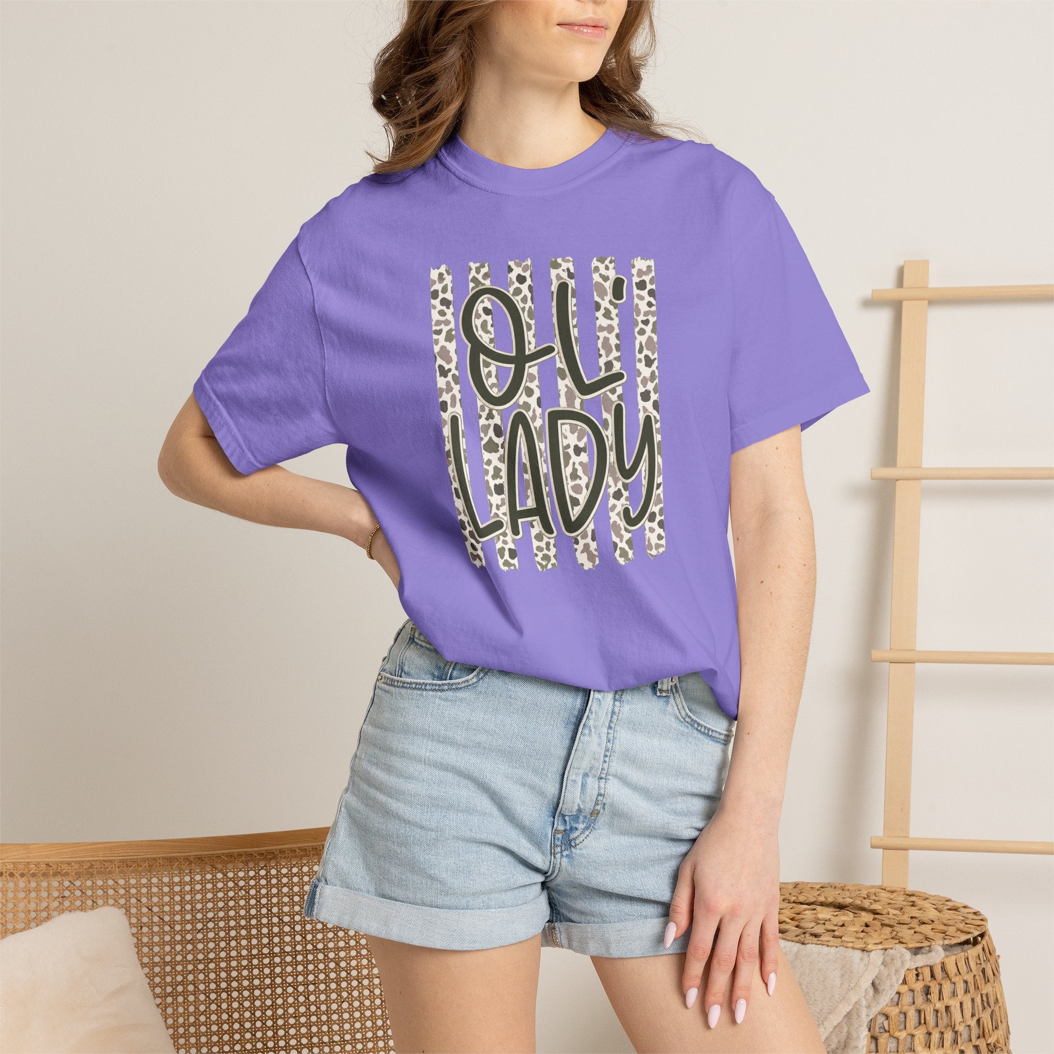 Ol’ Lady Stripe T-Shirt — Vintage Print Graphic Tee