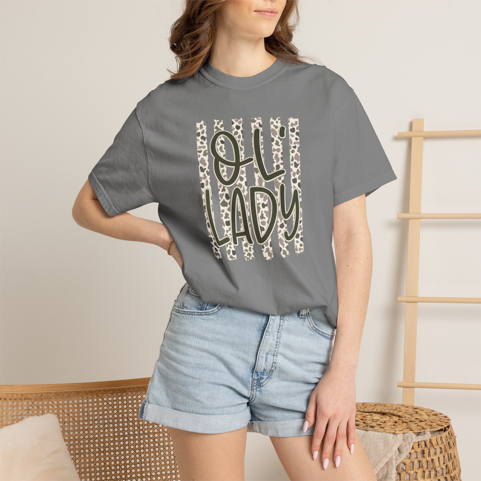 Ol’ Lady Stripe T-Shirt — Vintage Print Graphic Tee