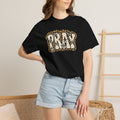 PRAY Leopard Graphic T‑Shirt — Casual Faith Tee