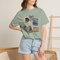 Football Stamp Collage T-Shirt — Vintage Game Day Tee