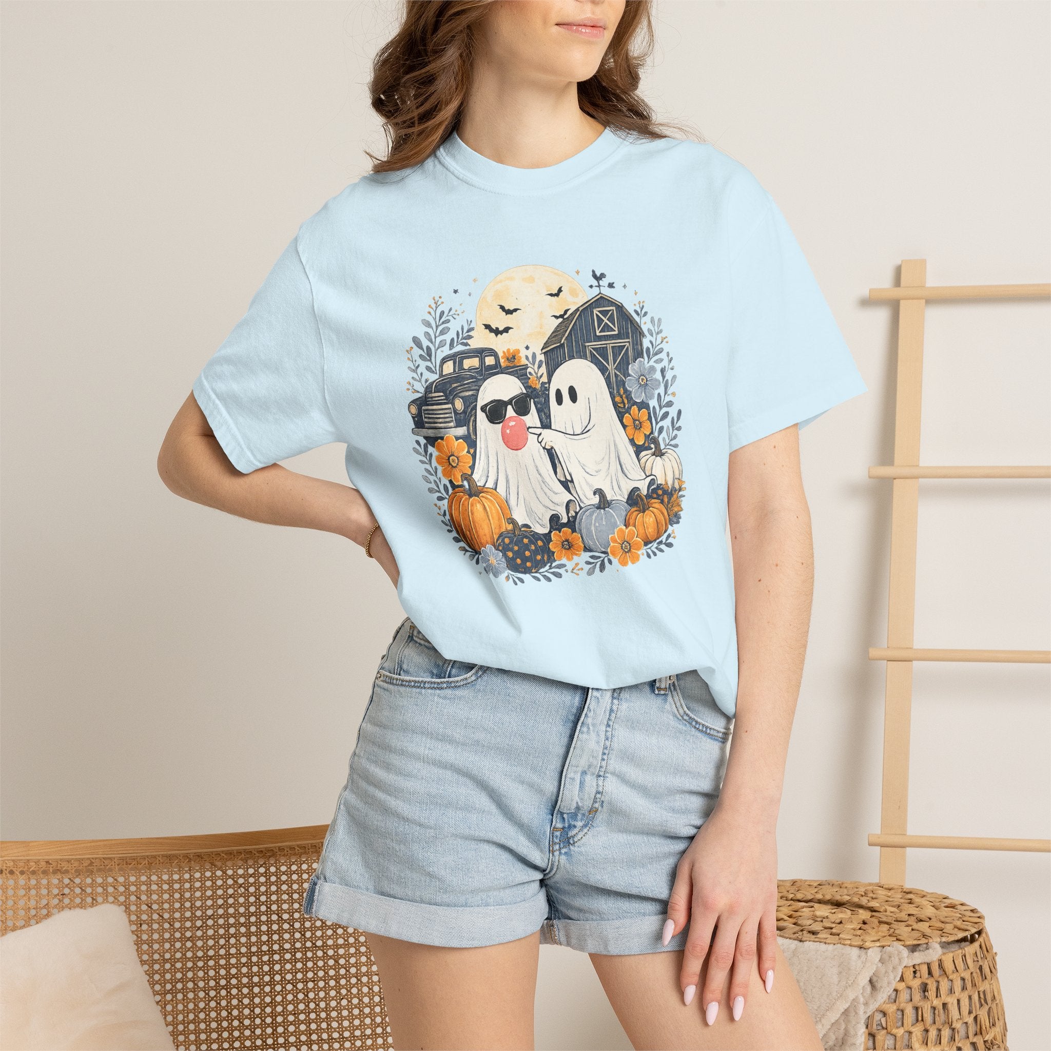Halloween Ghosts & Pumpkins T-Shirt