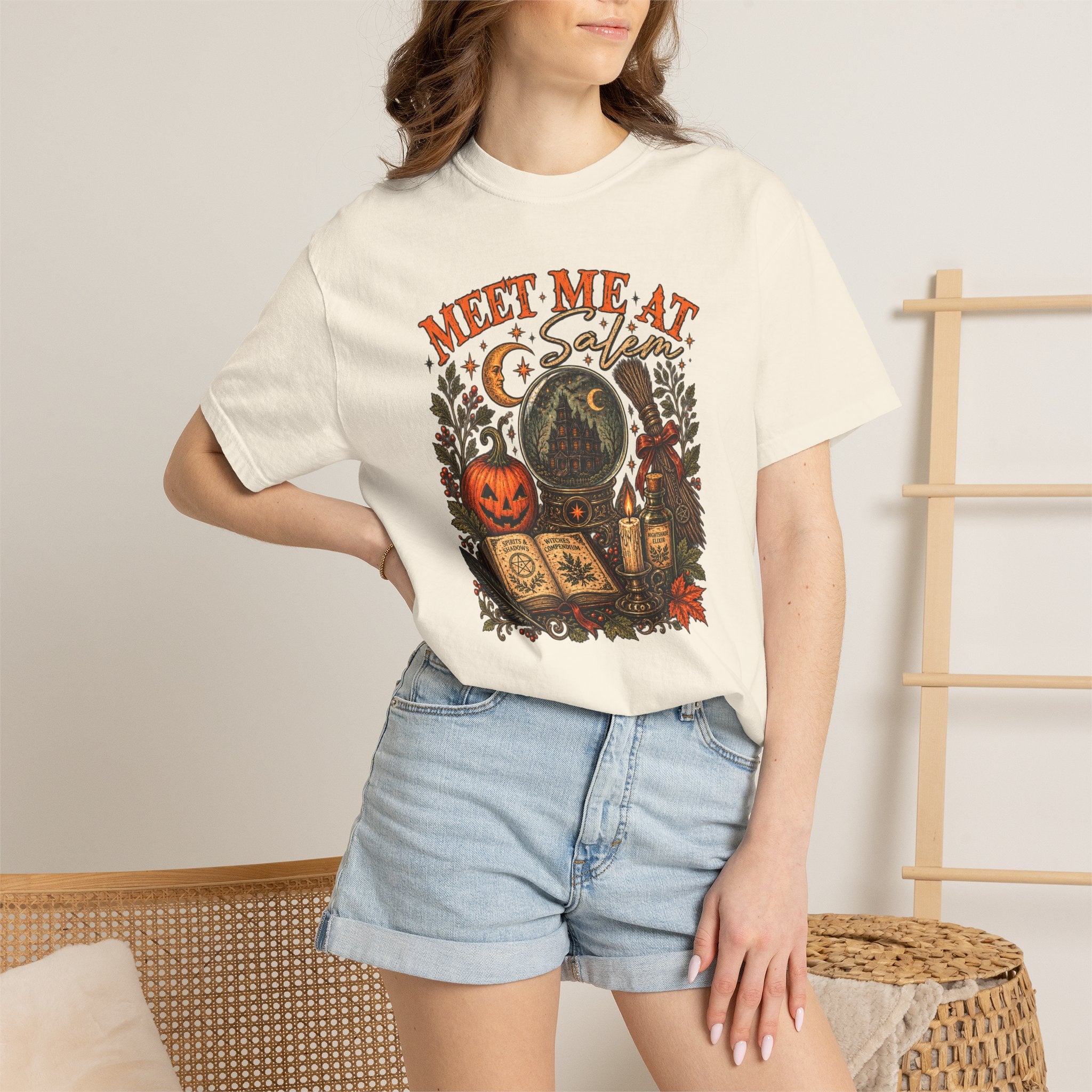 Meet Me at Salem T-Shirt — Halloween Witchcraft Graphic Tee