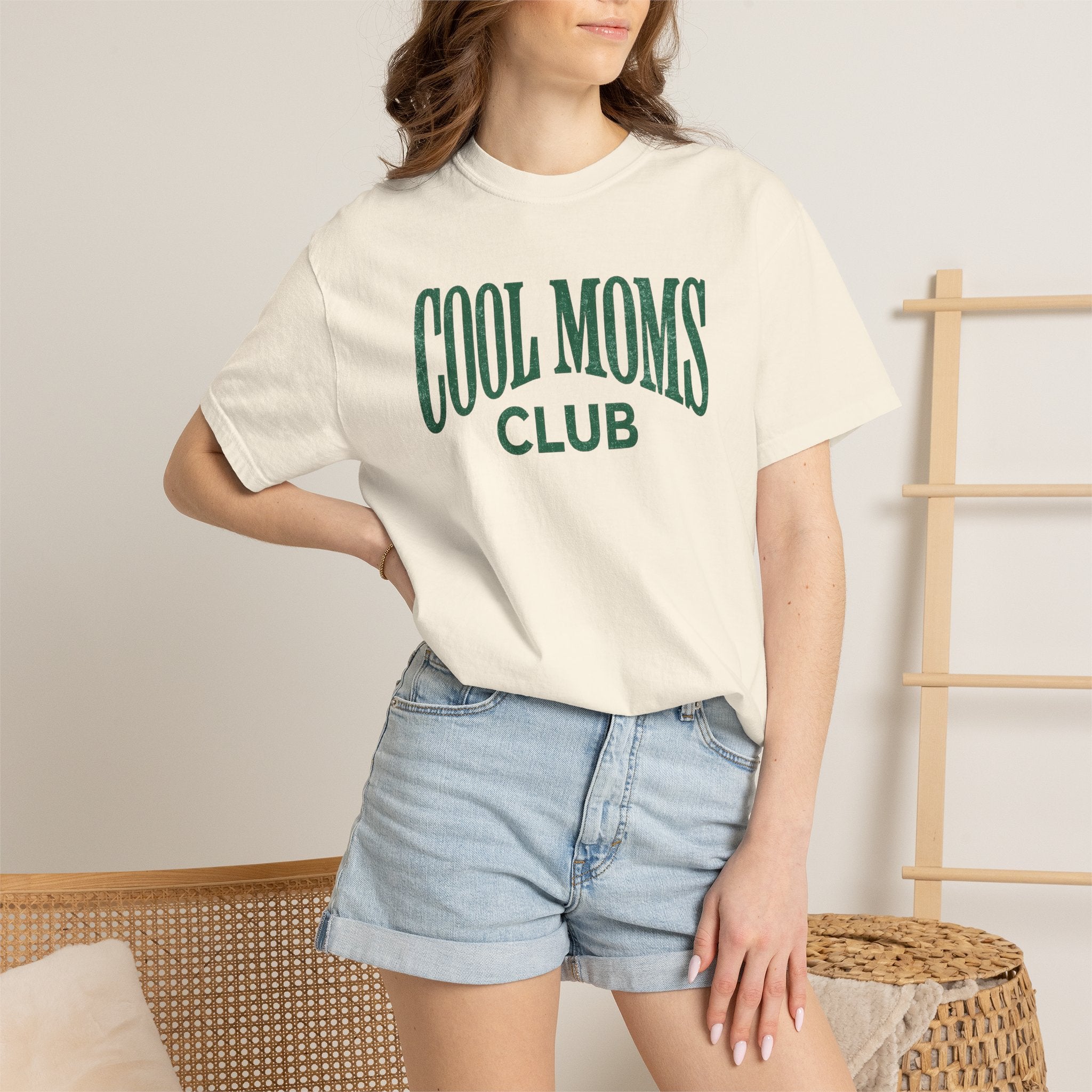 Cool Moms Club T-Shirt — Vintage Collegiate Mom Tee