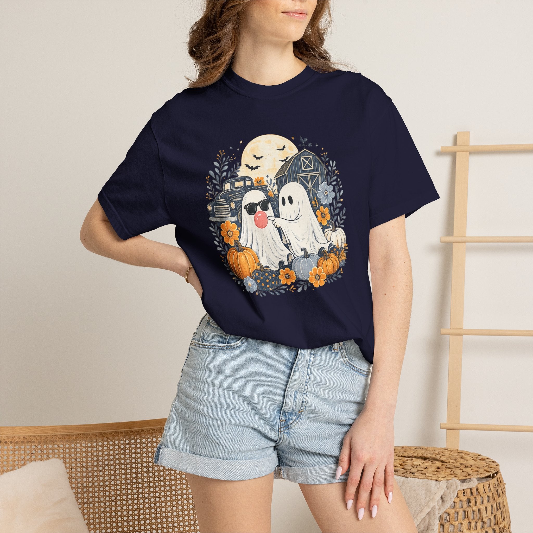 Halloween Ghosts & Pumpkins T-Shirt