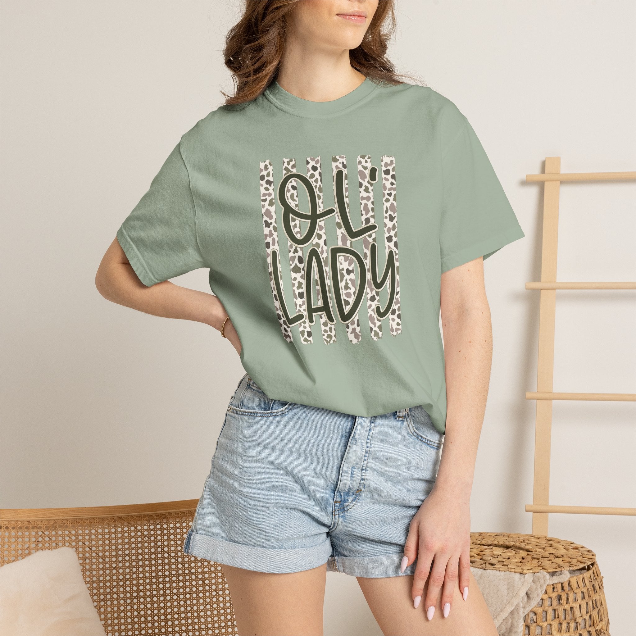 Ol’ Lady Stripe T-Shirt — Vintage Print Graphic Tee