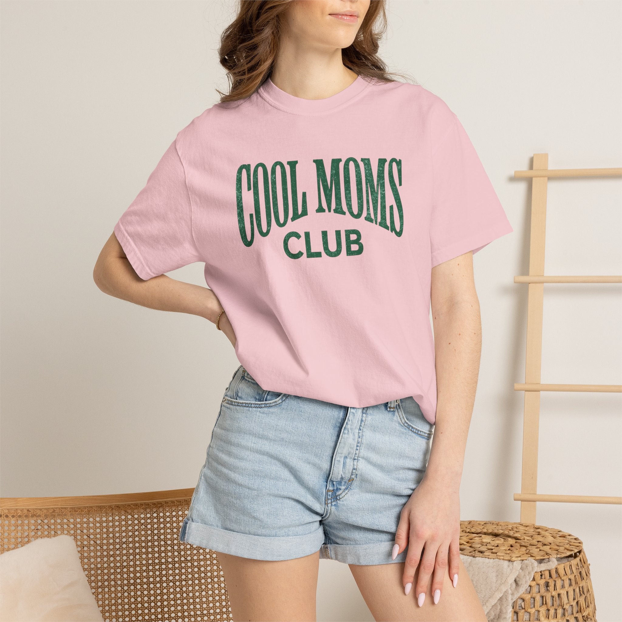 Cool Moms Club T-Shirt — Vintage Collegiate Mom Tee