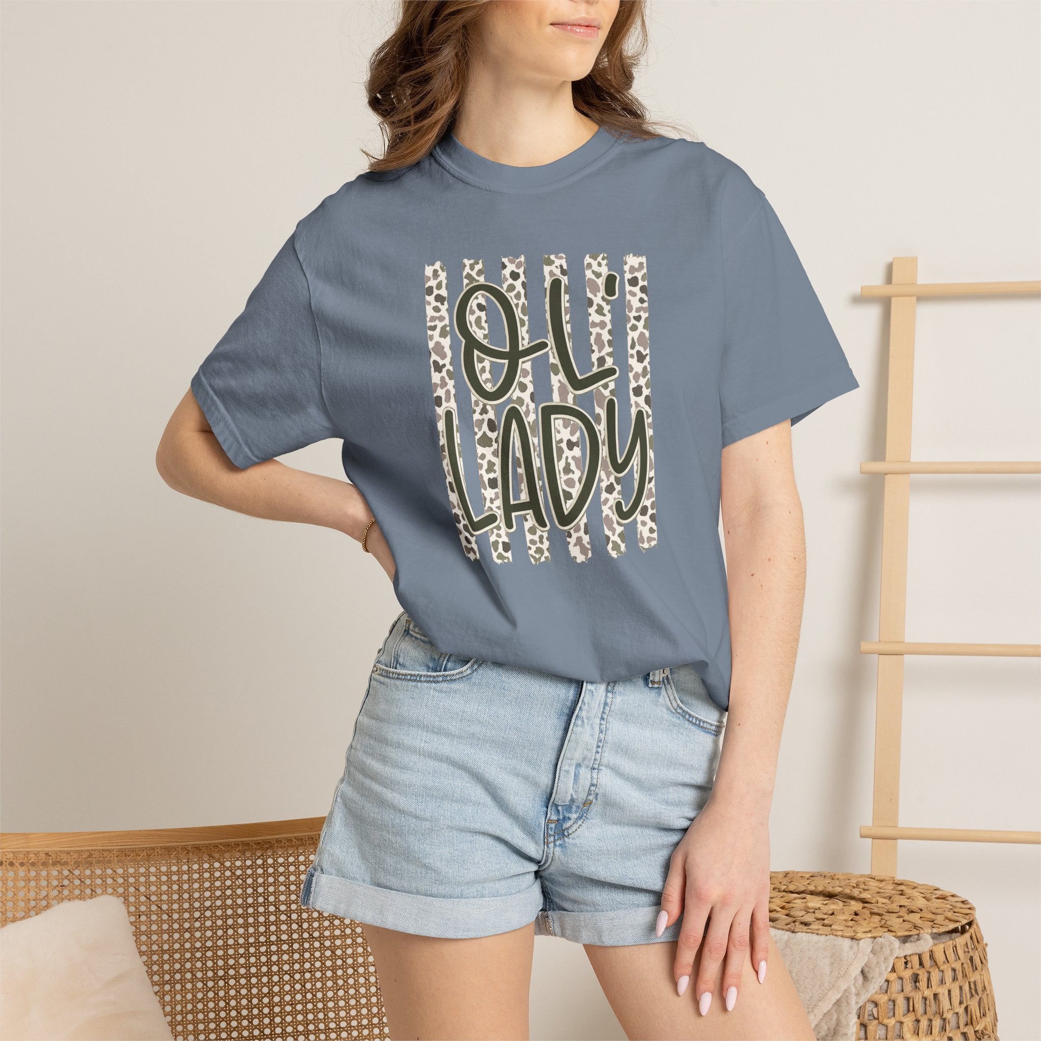 Ol’ Lady Stripe T-Shirt — Vintage Print Graphic Tee