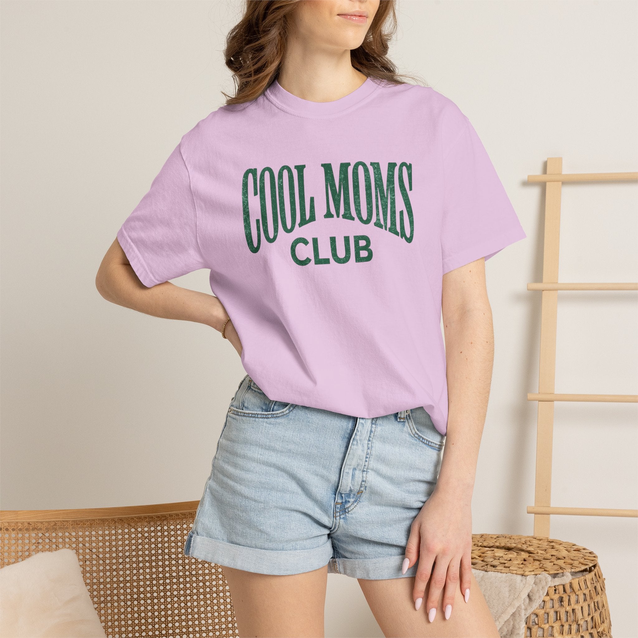 Cool Moms Club T-Shirt — Vintage Collegiate Mom Tee